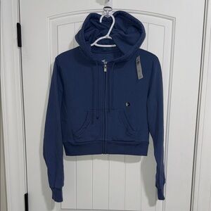 NWT Hollister Zip Up Blue Sweatshirt